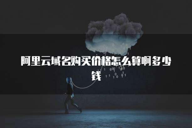 阿里云域名购买价格怎么算啊多少钱