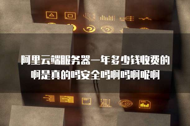 阿里云端服务器一年多少钱收费的啊是真的吗安全吗啊吗啊呢啊
