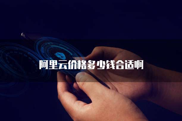 阿里云价格多少钱合适啊