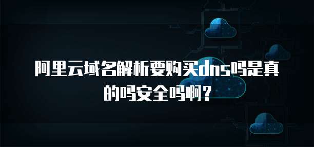 阿里云域名解析要购买dns吗是真的吗安全吗啊？