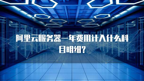 阿里云服务器一年费用计入什么科目明细?