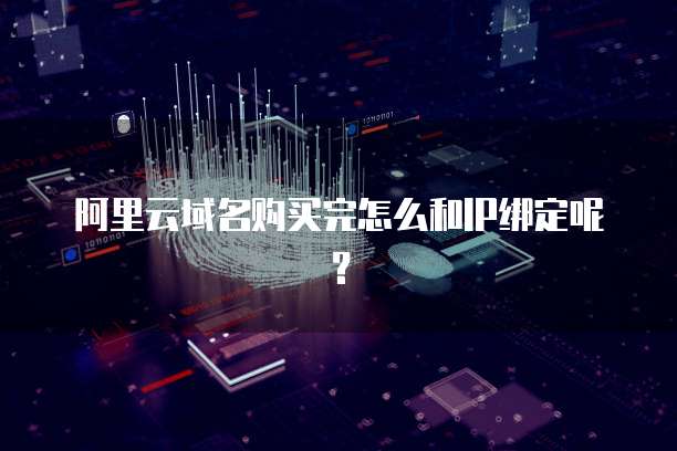 阿里云域名购买完怎么和IP绑定呢？