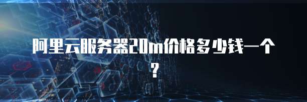 阿里云服务器20m价格多少钱一个?
