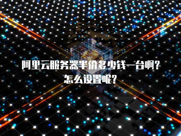 阿里云服务器半价多少钱一台啊?怎么设置呢?
