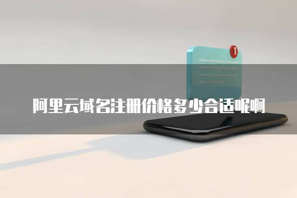 阿里云域名注册价格多少合适呢啊