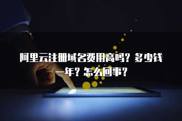阿里云注册域名费用高吗?多少钱一年?怎么回事?