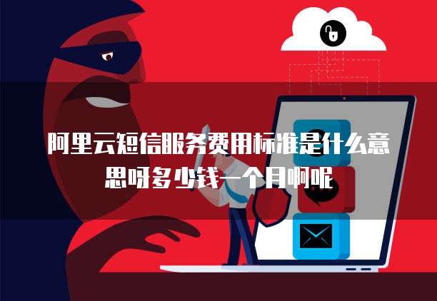 阿里云短信服务费用标准是什么意思呀多少钱一个月啊呢