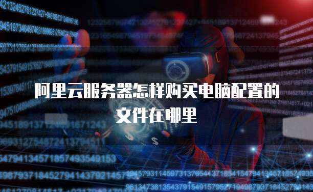 阿里云服务器怎样购买电脑配置的文件在哪里