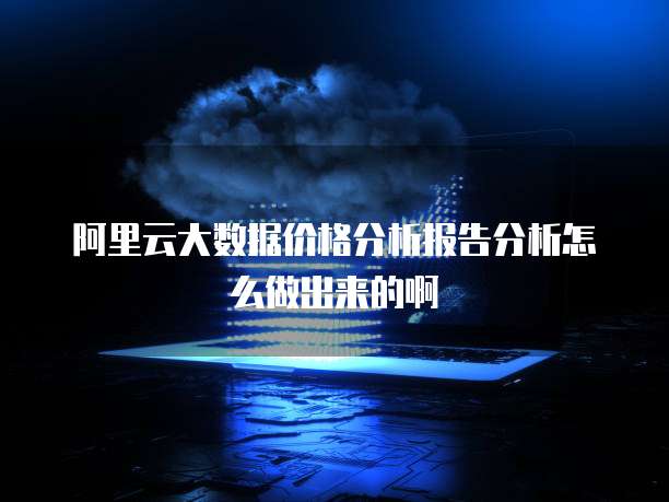 阿里云大数据价格分析报告分析怎么做出来的啊
