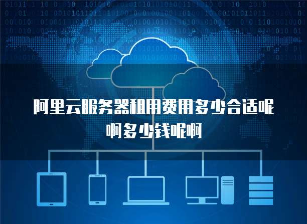 阿里云服务器租用费用多少合适呢啊多少钱呢啊