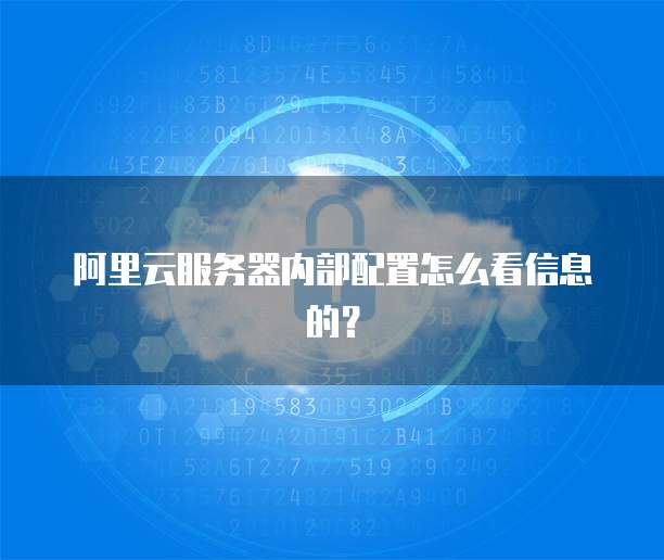 阿里云服务器内部配置怎么看信息的？