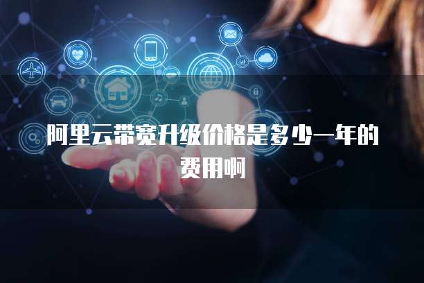 阿里云带宽升级价格是多少一年的费用啊