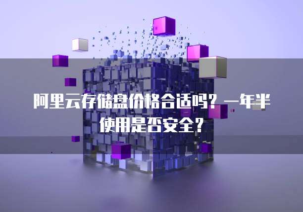 阿里云存储盘价格合适吗?一年半使用是否安全?