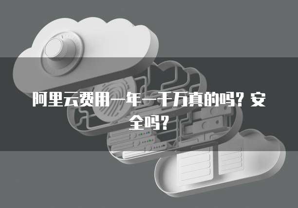 阿里云费用一年一千万真的吗?安全吗?