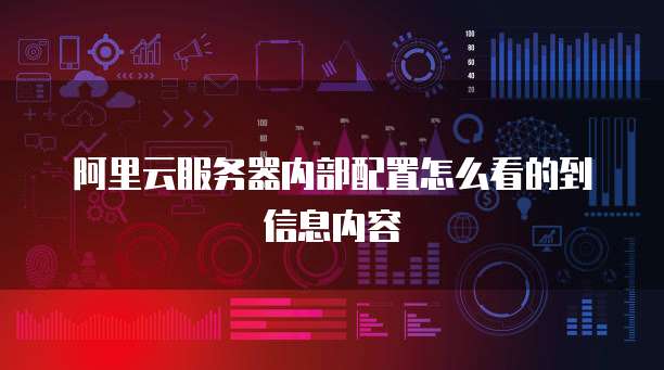 阿里云服务器内部配置怎么看的到信息内容