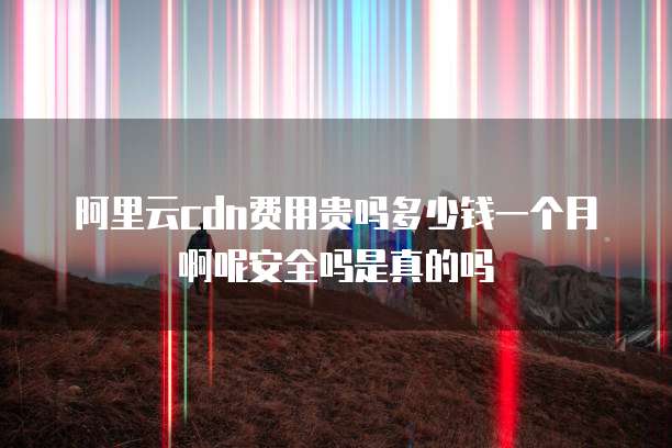 阿里云cdn费用贵吗多少钱一个月啊呢安全吗是真的吗