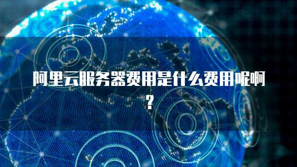 阿里云服务器费用是什么费用呢啊?