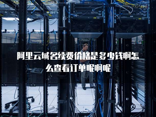 阿里云域名续费价格是多少钱啊怎么查看订单呢啊呢