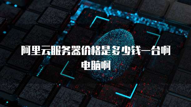 阿里云服务器价格是多少钱一台啊电脑啊