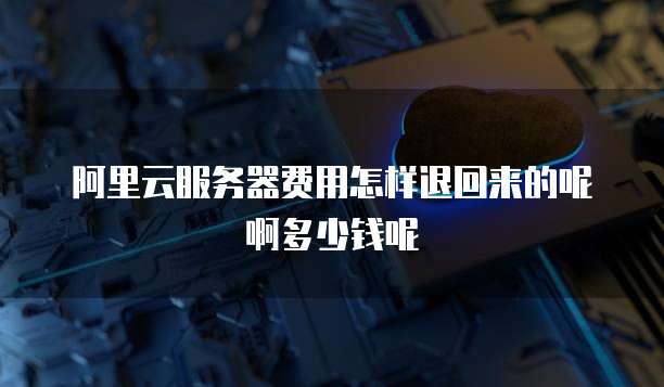 阿里云服务器费用怎样退回来的呢啊多少钱呢
