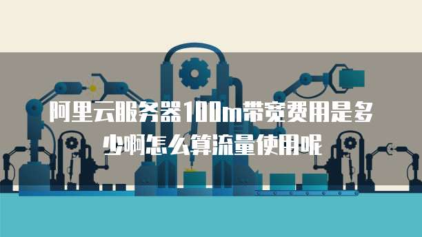 阿里云服务器100m带宽费用是多少啊怎么算流量使用呢
