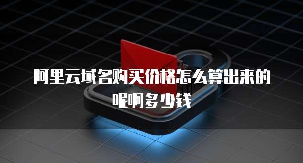 阿里云域名购买价格怎么算出来的呢啊多少钱