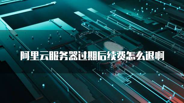 阿里云服务器过期后续费怎么退啊