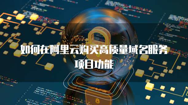 如何在阿里云购买高质量域名服务项目功能