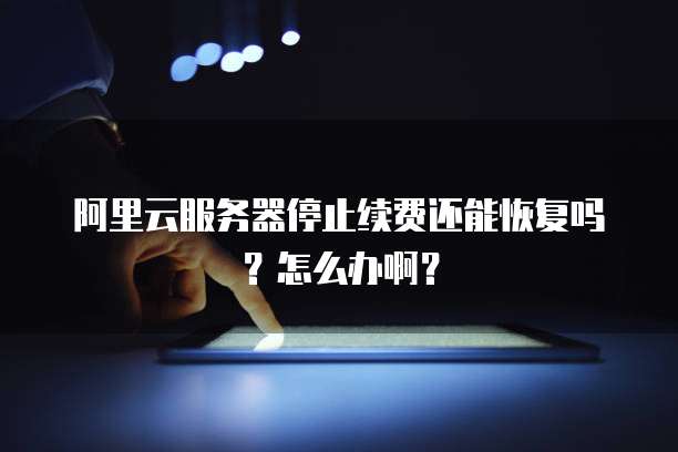 阿里云服务器停止续费还能恢复吗？怎么办啊？
