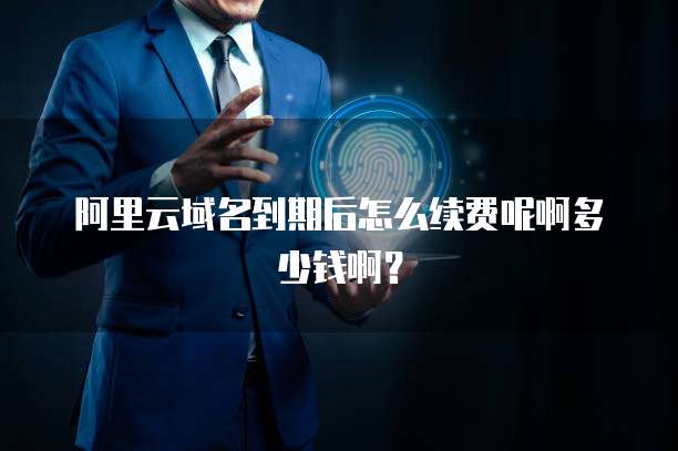 阿里云域名到期后怎么续费呢啊多少钱啊？
