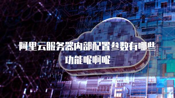阿里云服务器内部配置参数有哪些功能呢啊呢
