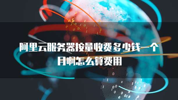 阿里云服务器按量收费多少钱一个月啊怎么算费用