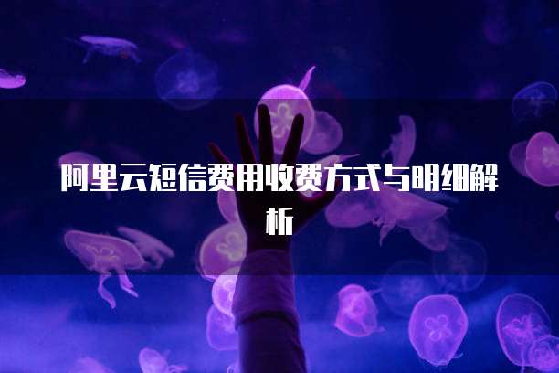 阿里云短信费用收费方式与明细解析