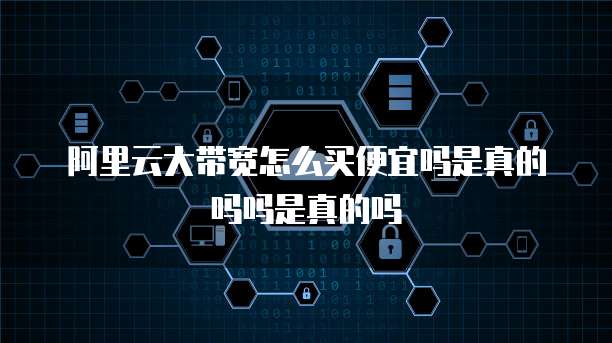 阿里云大带宽怎么买便宜吗是真的吗吗是真的吗