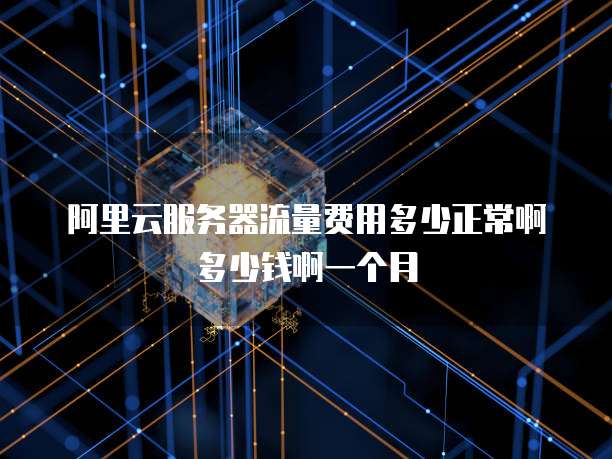 阿里云服务器流量费用多少正常啊多少钱啊一个月