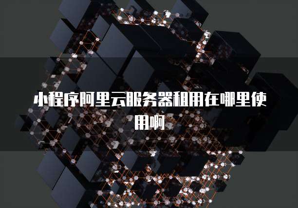 小程序阿里云服务器租用在哪里使用啊