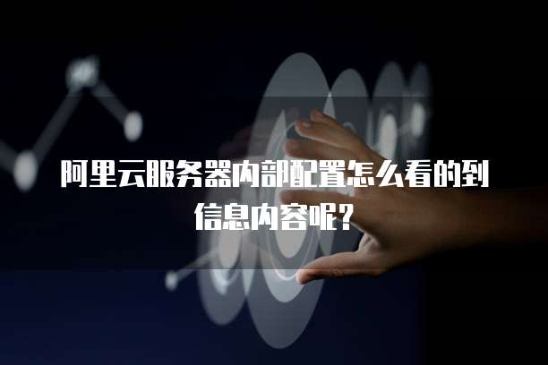 阿里云服务器内部配置怎么看的到信息内容呢?