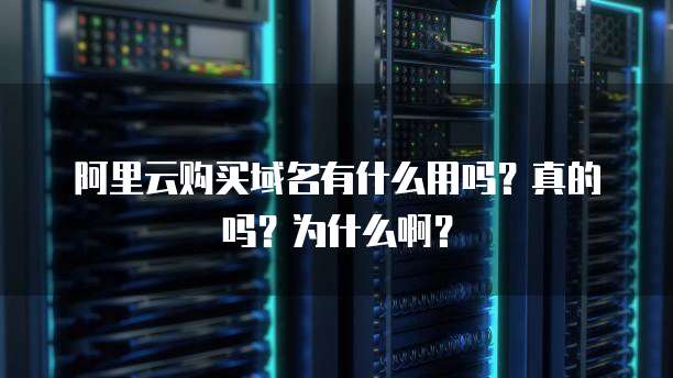 阿里云购买域名有什么用吗?真的吗?为什么啊?