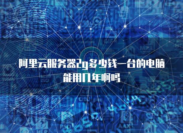 阿里云服务器2g多少钱一台的电脑能用几年啊吗