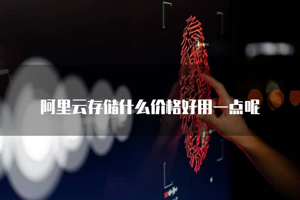 阿里云存储什么价格好用一点呢