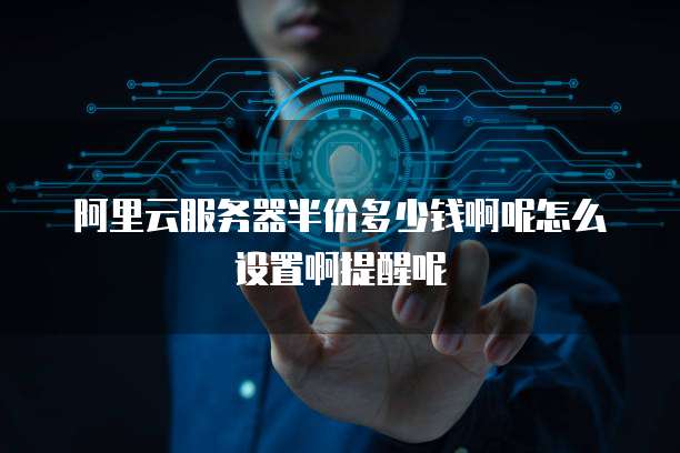 阿里云服务器半价多少钱啊呢怎么设置啊提醒呢