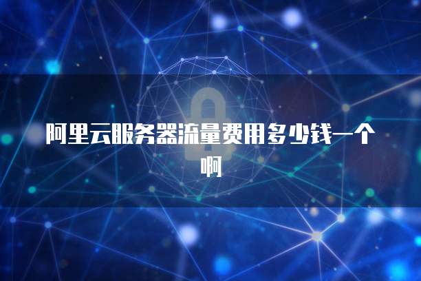 阿里云服务器流量费用多少钱一个啊