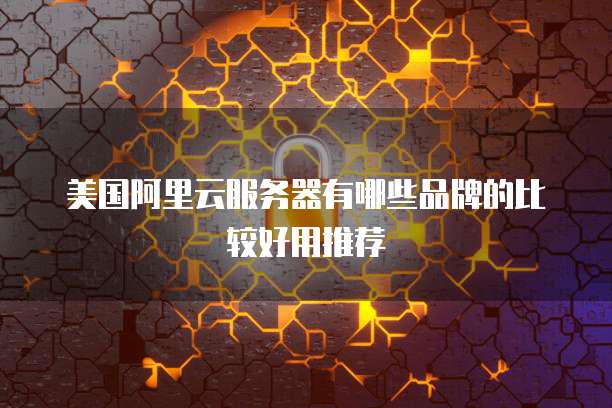 美国阿里云服务器有哪些品牌的比较好用推荐