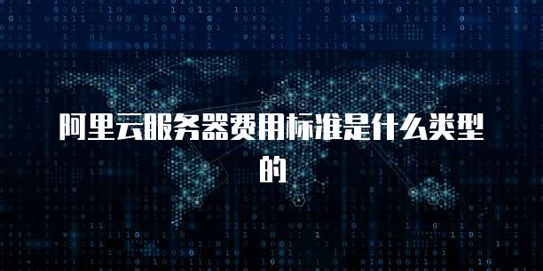 阿里云服务器费用标准是什么类型的