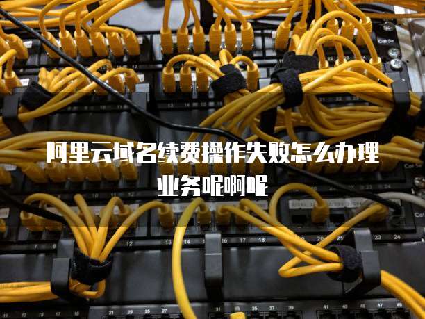 阿里云域名续费操作失败怎么办理业务呢啊呢