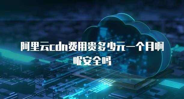 阿里云cdn费用贵多少元一个月啊呢安全吗