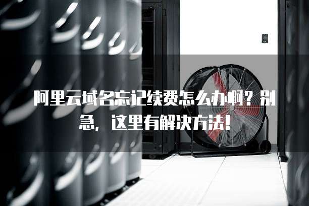 阿里云域名忘记续费怎么办啊?别急,这里有解决方法!