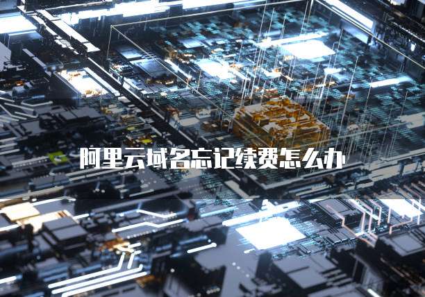 阿里云域名忘记续费怎么办