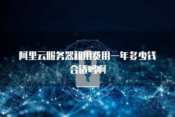 阿里云服务器租用费用一年多少钱合适吗啊
