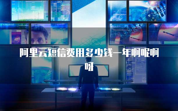 阿里云短信费用多少钱一年啊呢啊呀